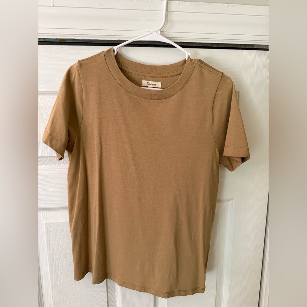 Madewell Camel Short Sleeve Tee